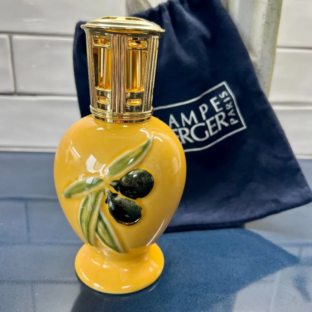 Vintage Lampe Berger Paris Olive Branch Fragrance Diffuser & Bag